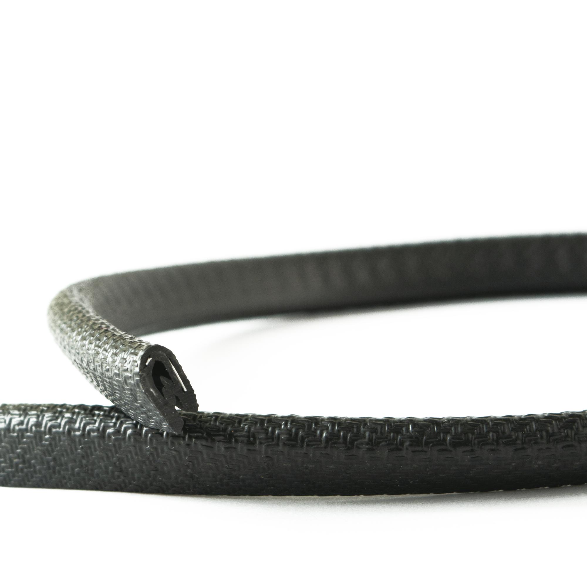 Kantenschutzprofil 1 - 2 mm / PVC / schwarz